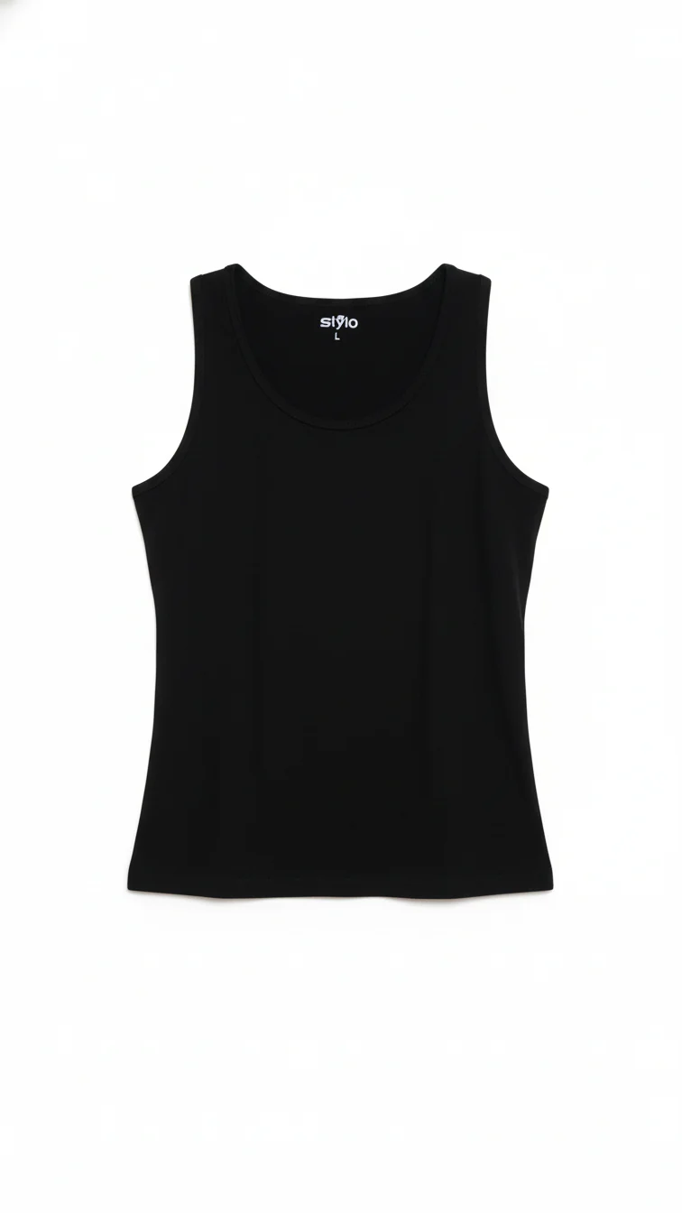 Black Tank Top PT6006 - Image 2