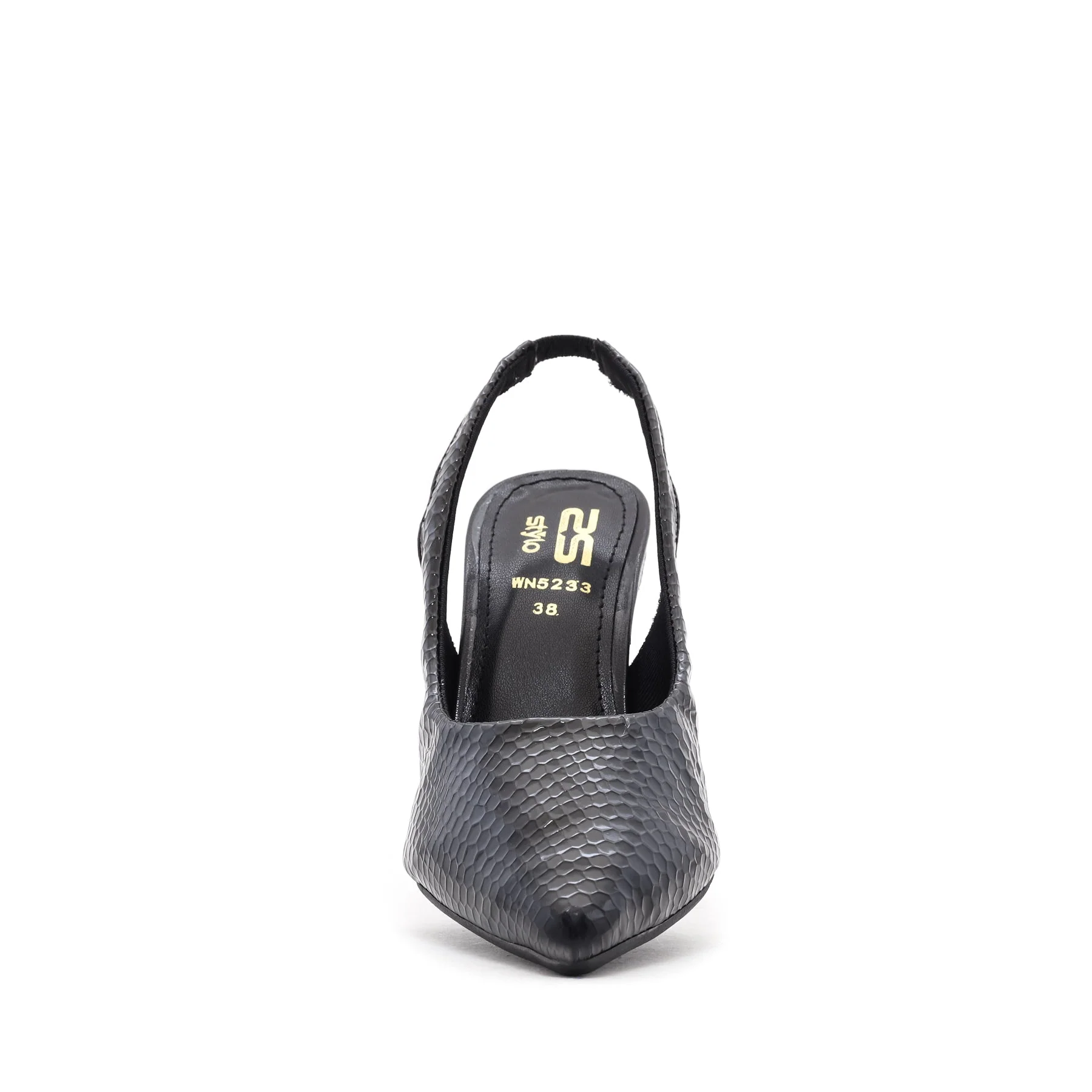 Black Back Open Shoes WN5233 - Image 3