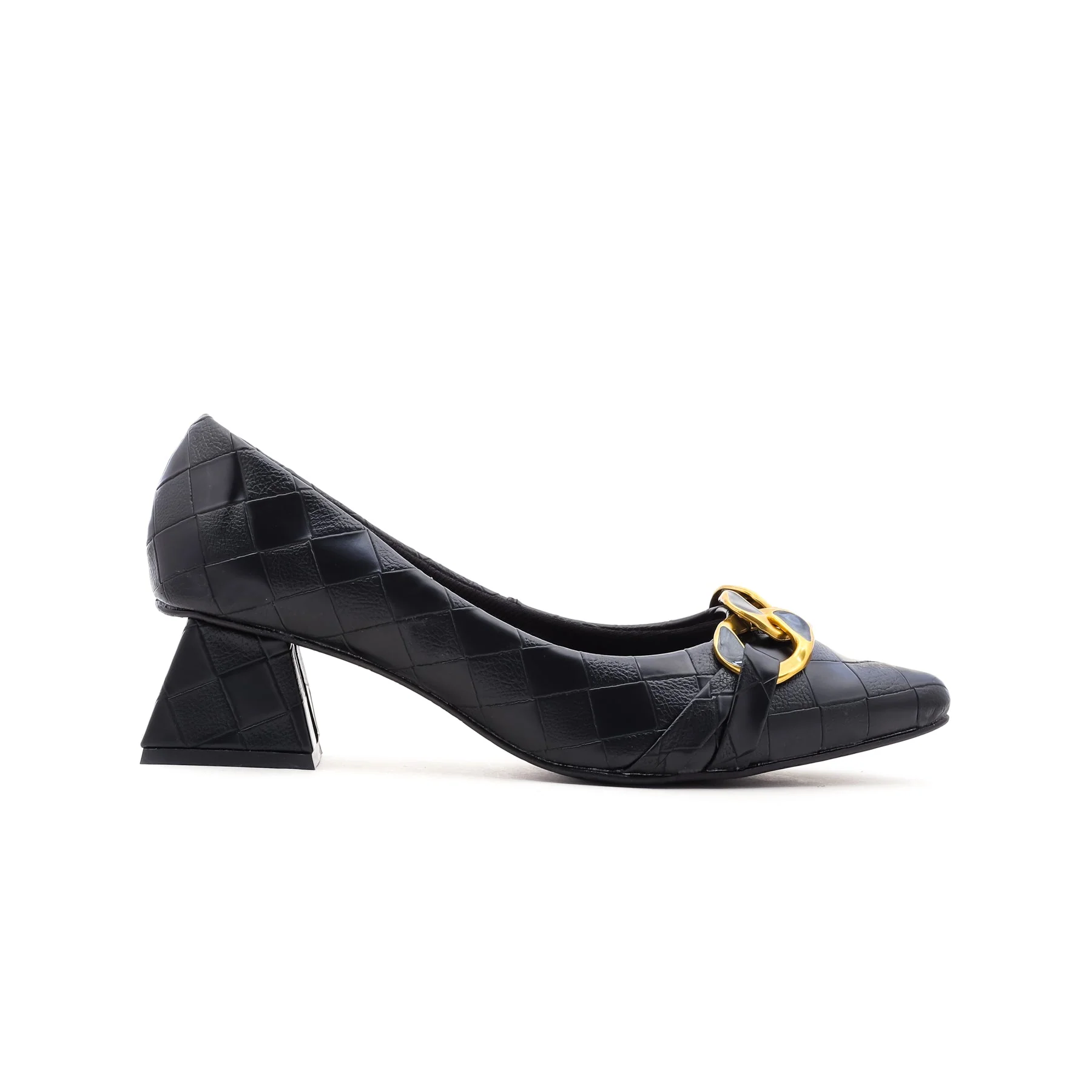 Black Court Shoes WN7255 - Image 2