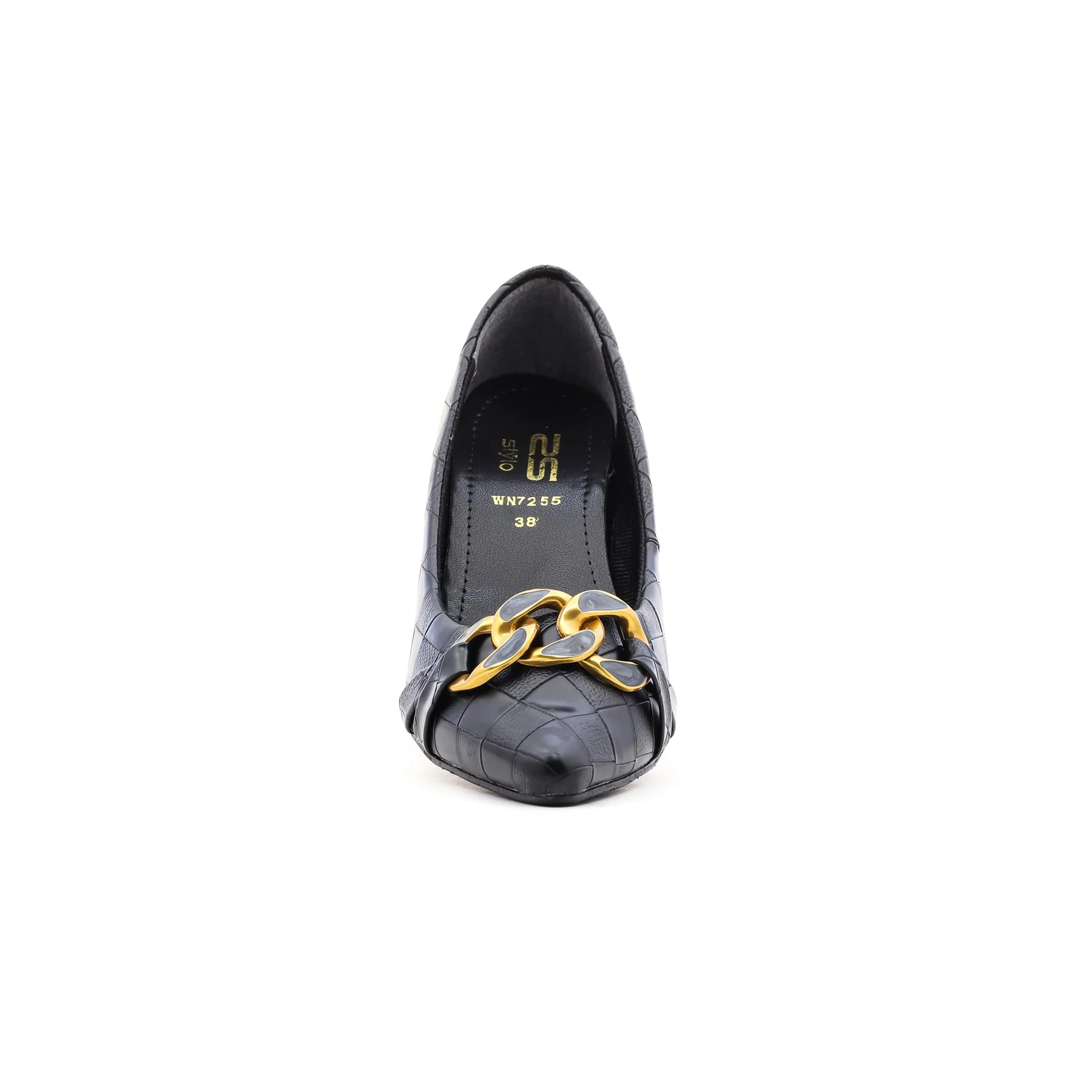 Black Court Shoes WN7255 - Image 3