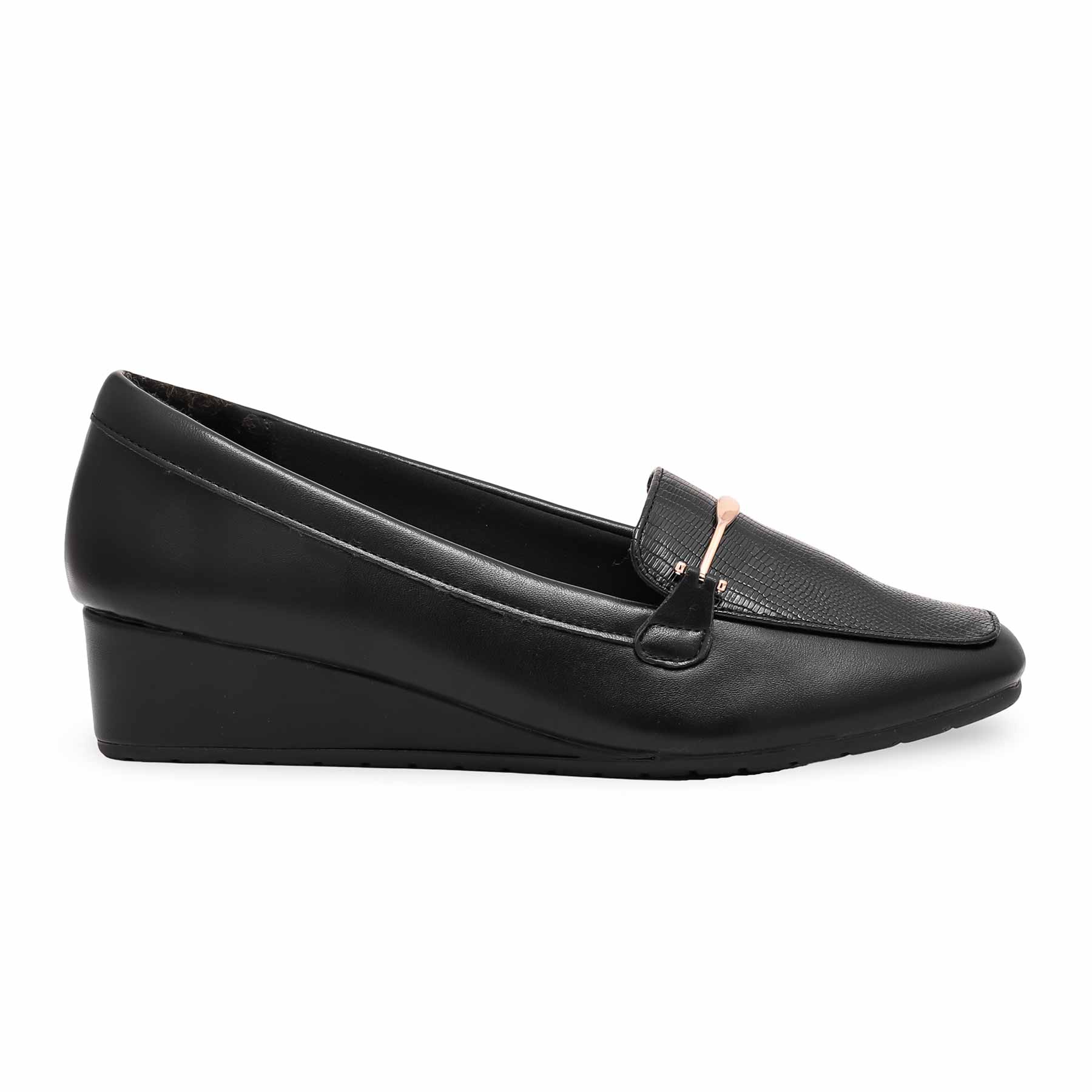 Black Winter Court Shoes WN7450 - Image 2