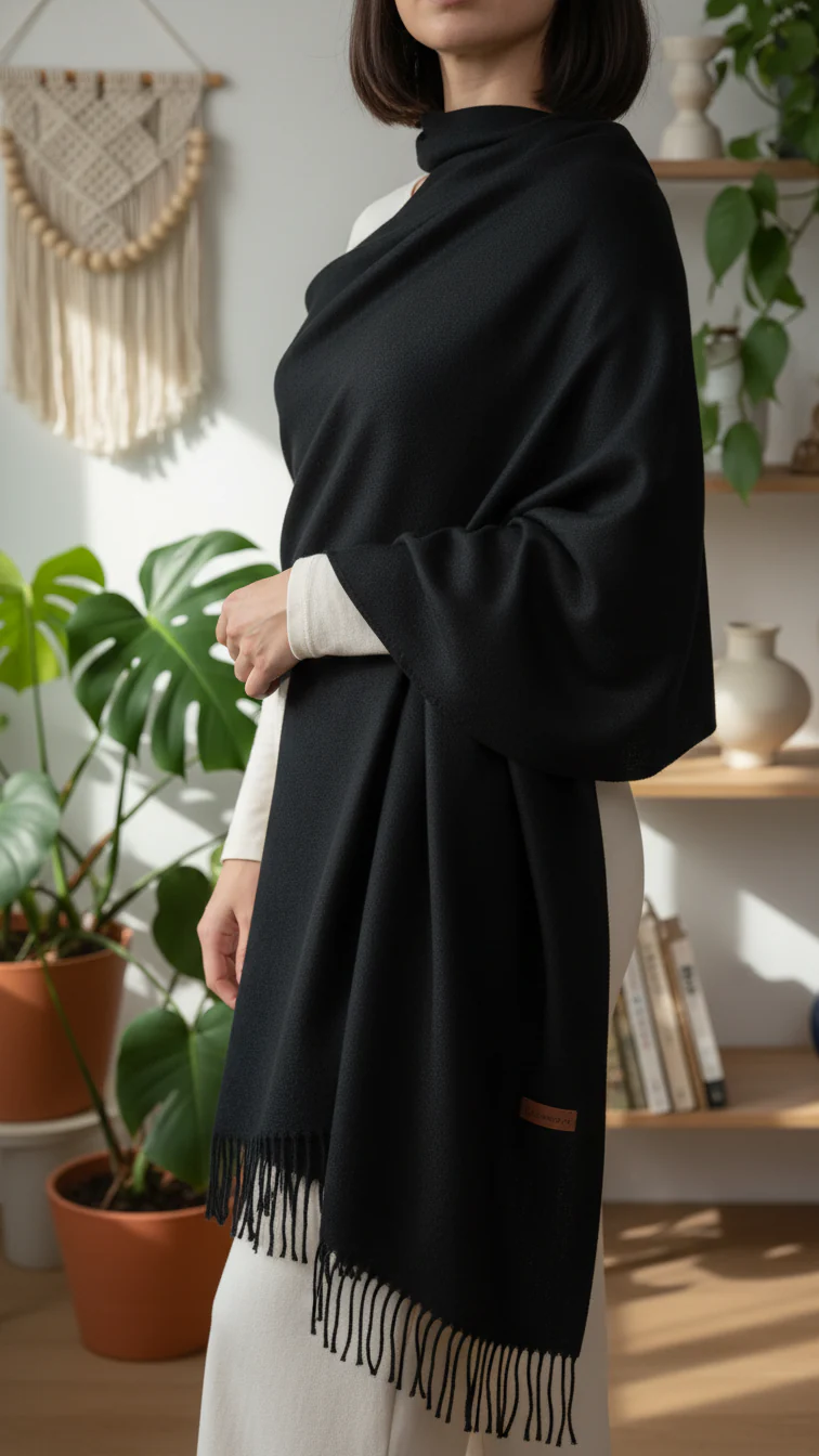 Black Winter Stole PW5760