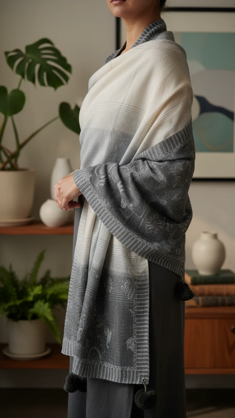 Black Winter Stole PW5762