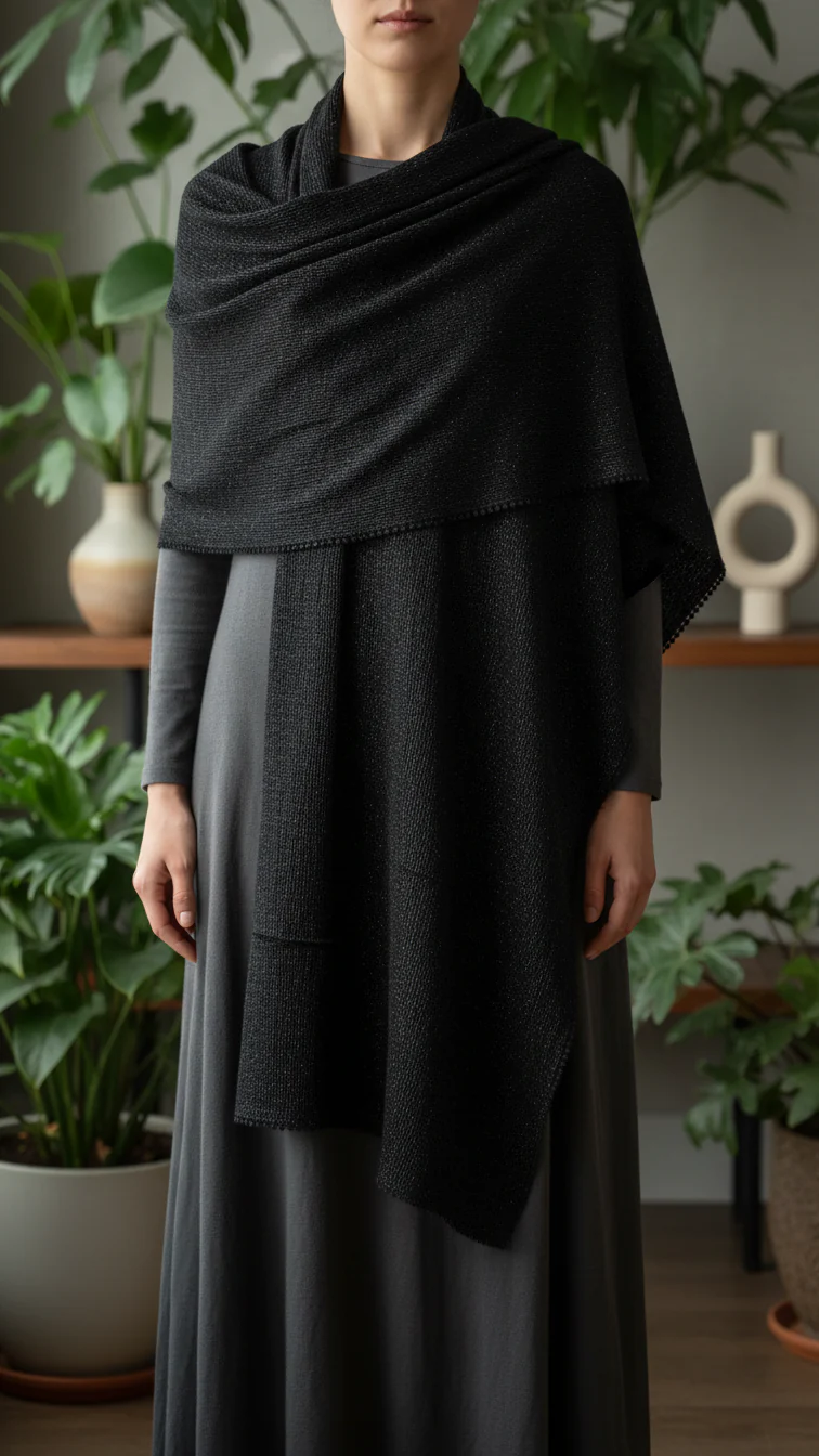 Black Winter Stole PW5763