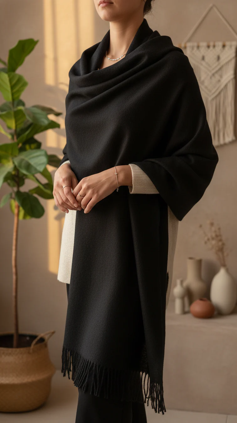 Black Winter Stole PW5767