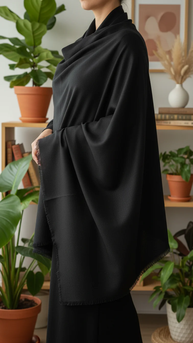 Black Winter Stole PW5768