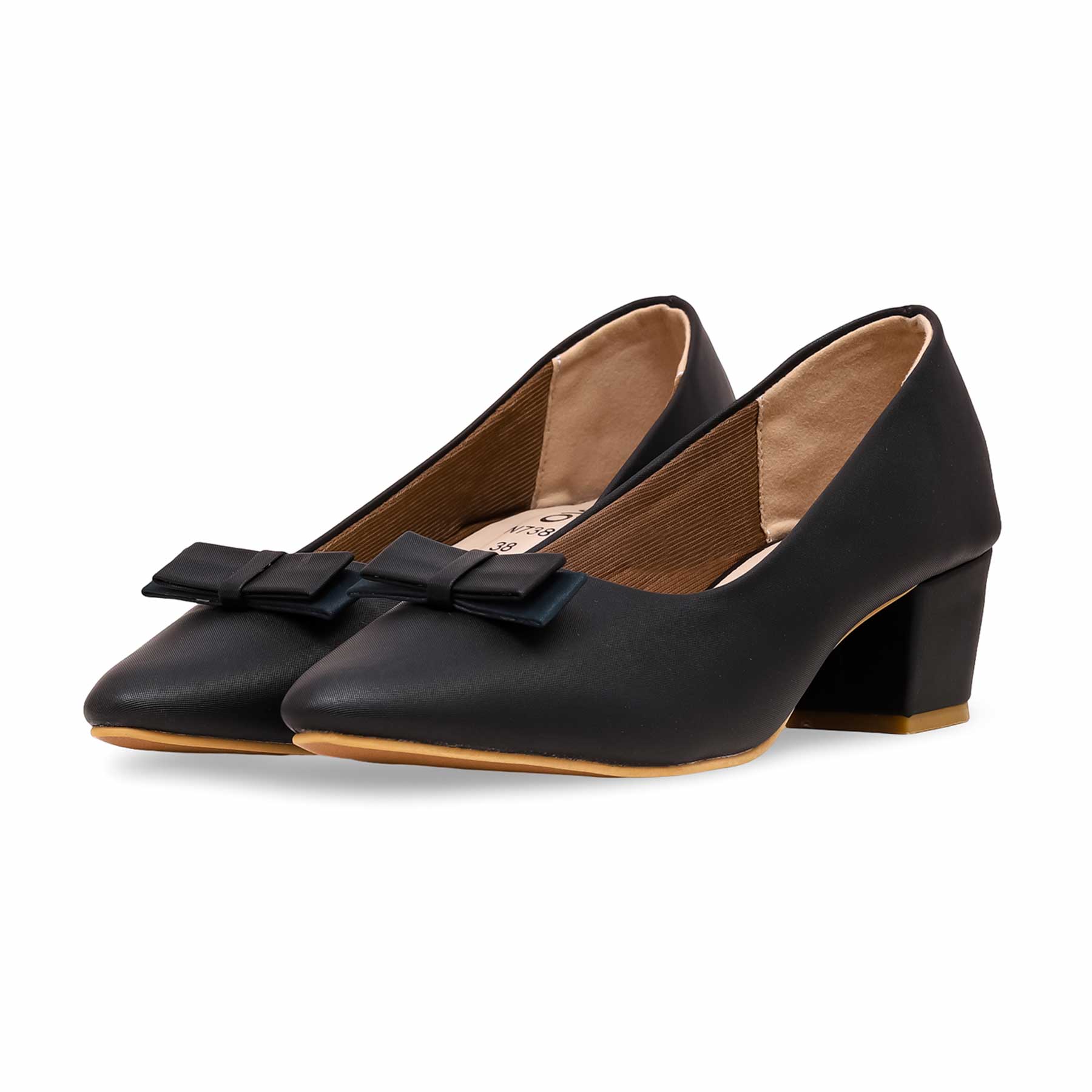 Black Women Court Shoes WN7383 - Image 2