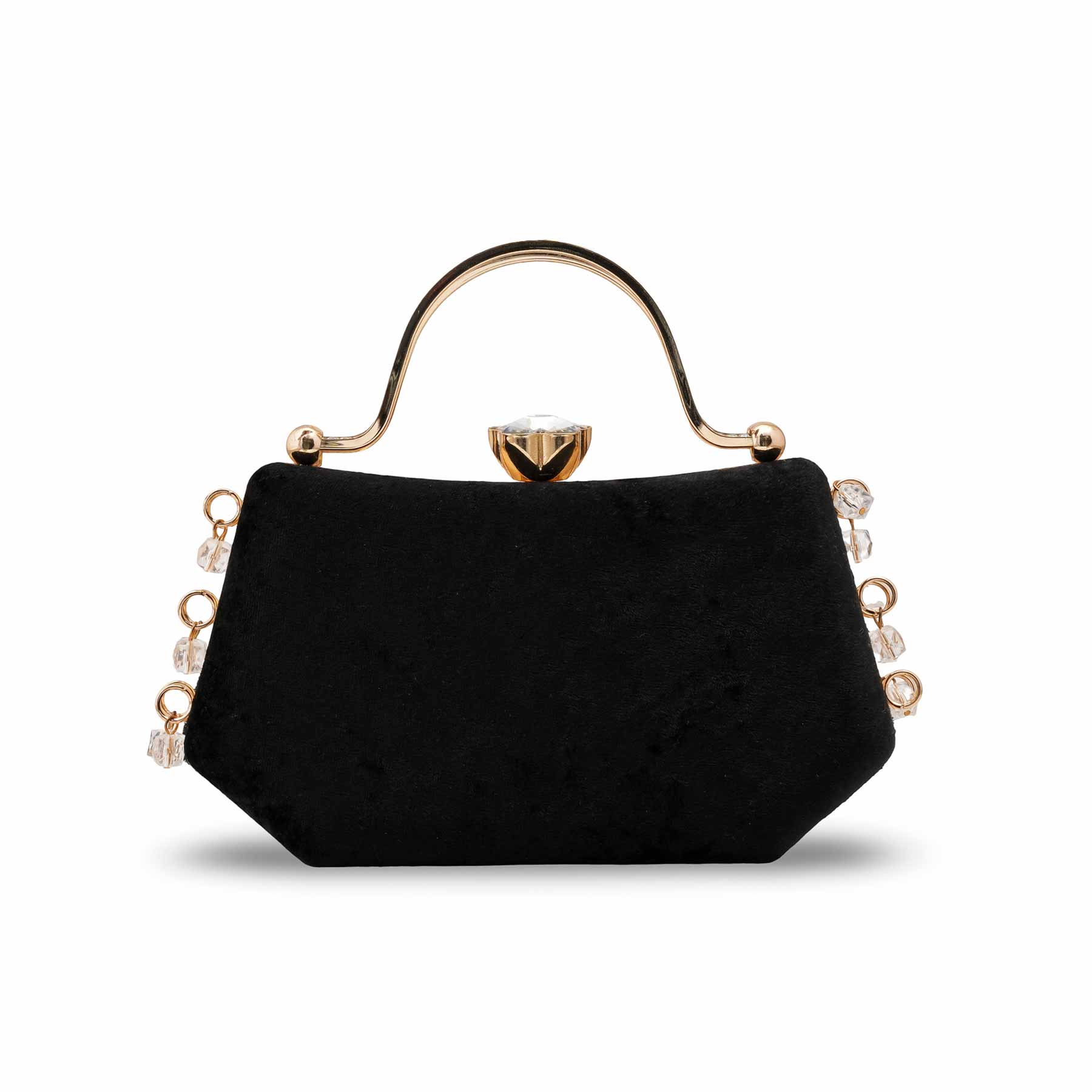 Black Women Fancy Clutch P15715 - Image 4