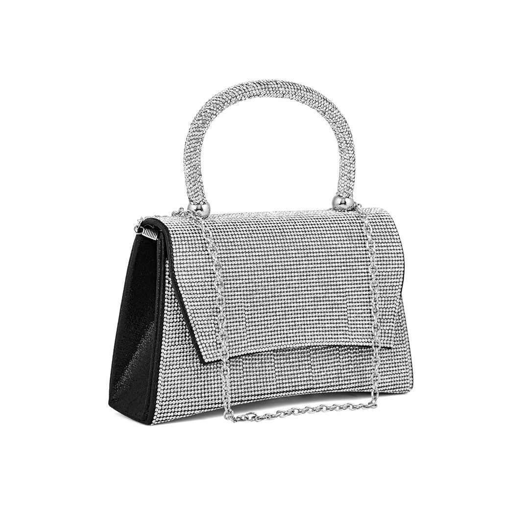 Black Women Fancy Shoulder Bag P24326 - Image 3