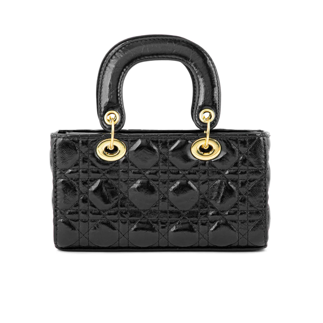 Black Women Formal Hand Bag P24130 - Image 4