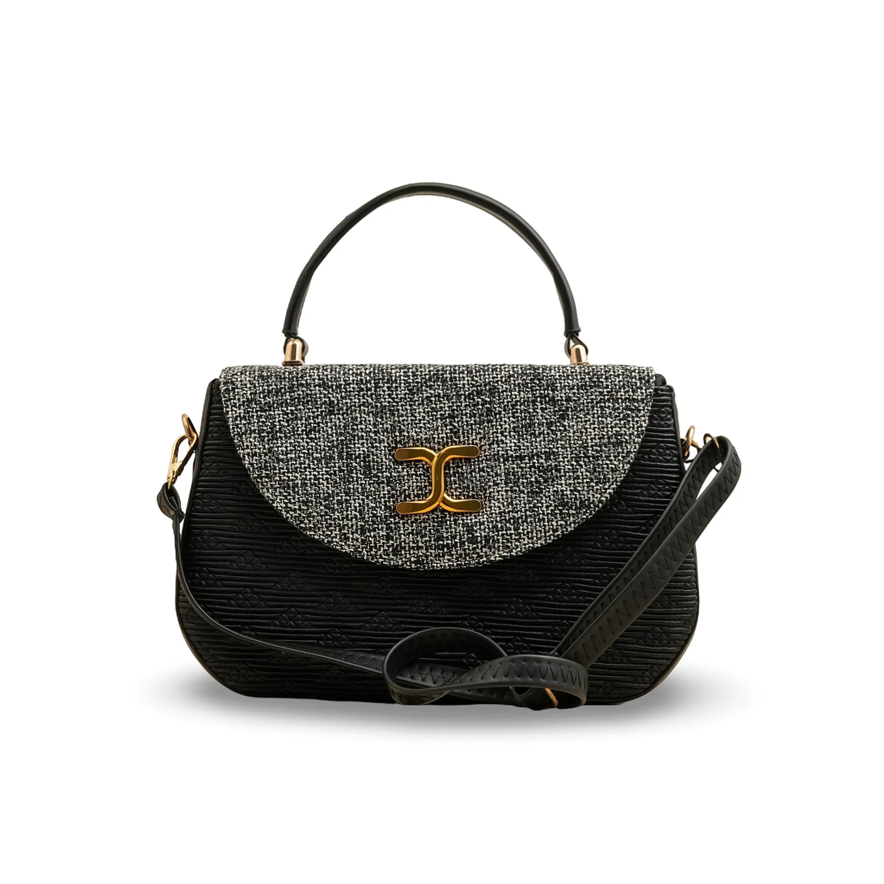 Black Women Formal Shoulder Bag P55806 - Image 2