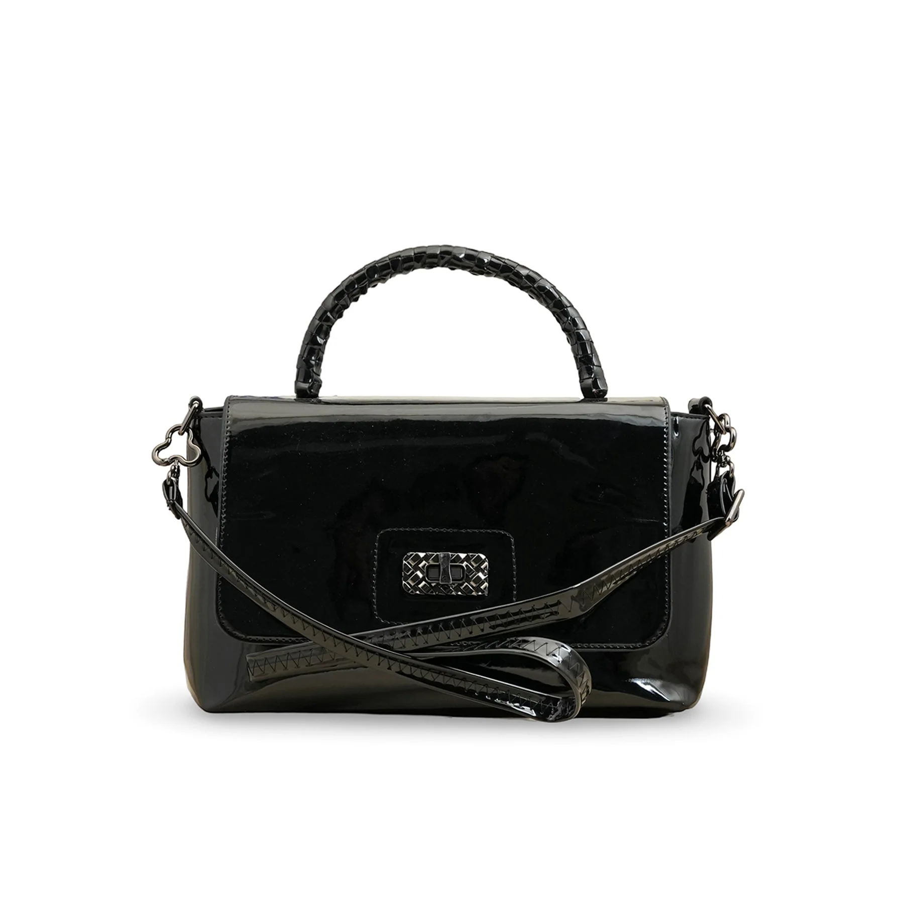 Black Women Formal Shoulder Bag P55812 - Image 2