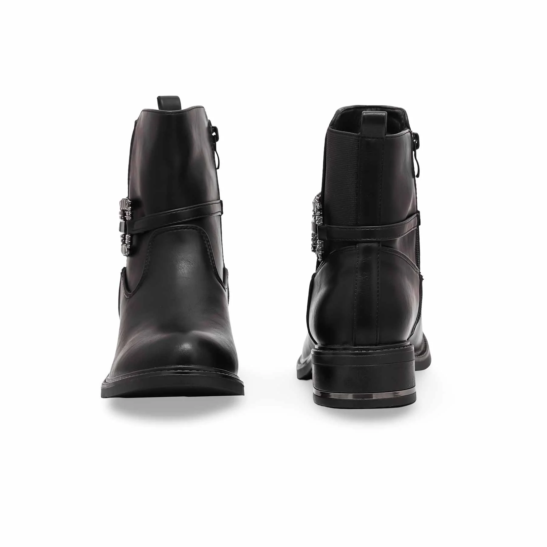 Black Women Long Shoes WN9016 - Image 4