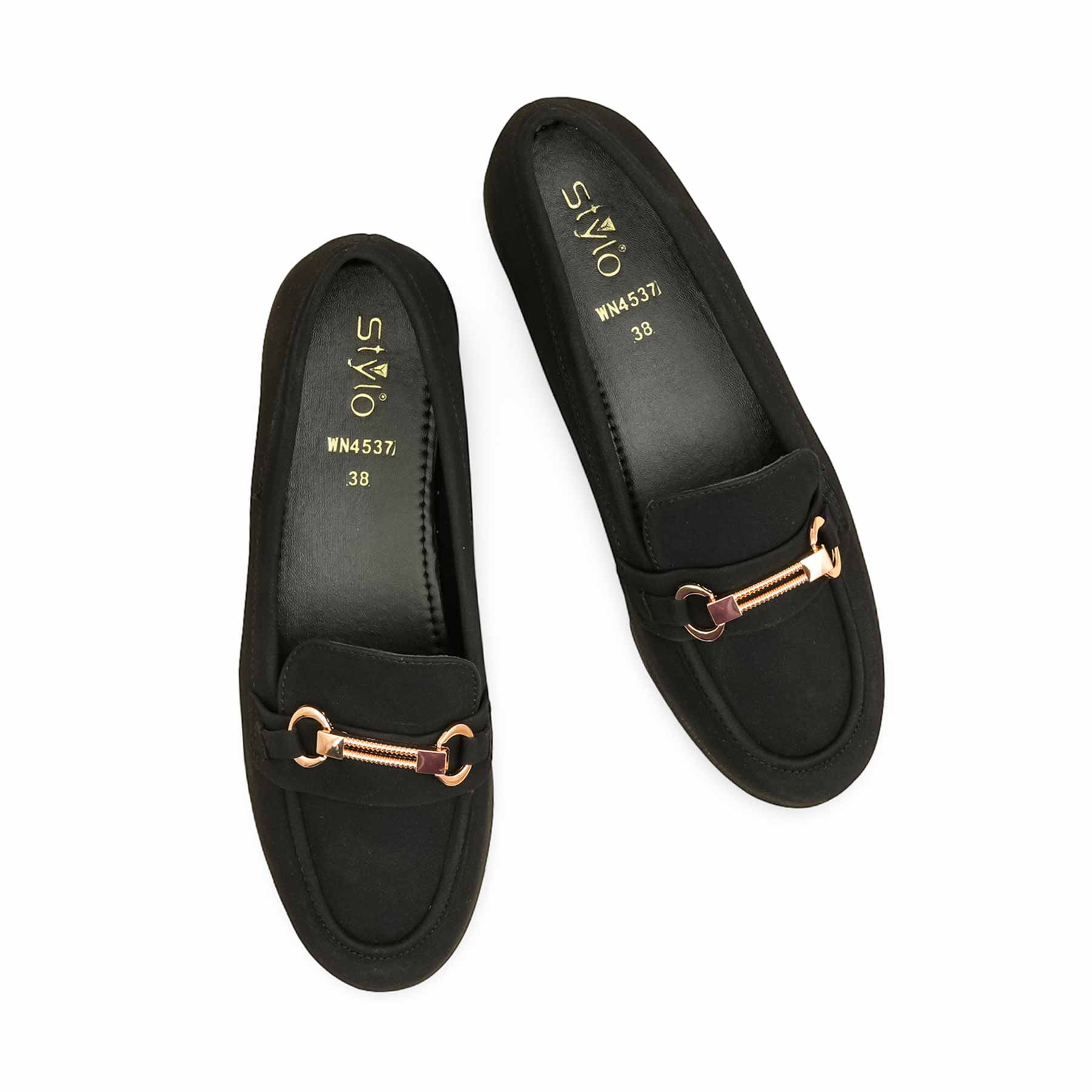 Black Women Moccasin WN4537 - Image 5
