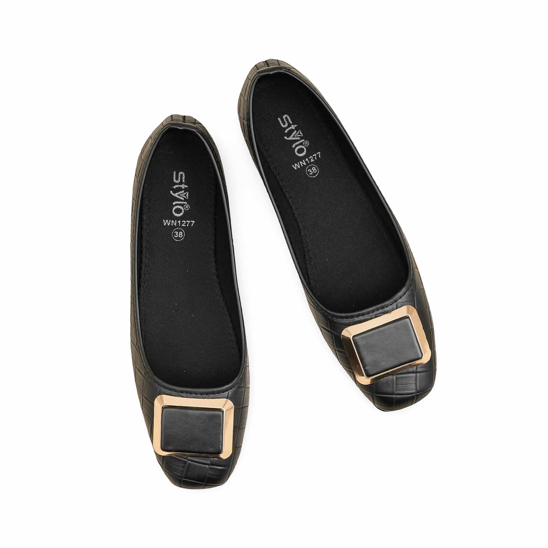 Black Women Pumps WN1277 - Image 5