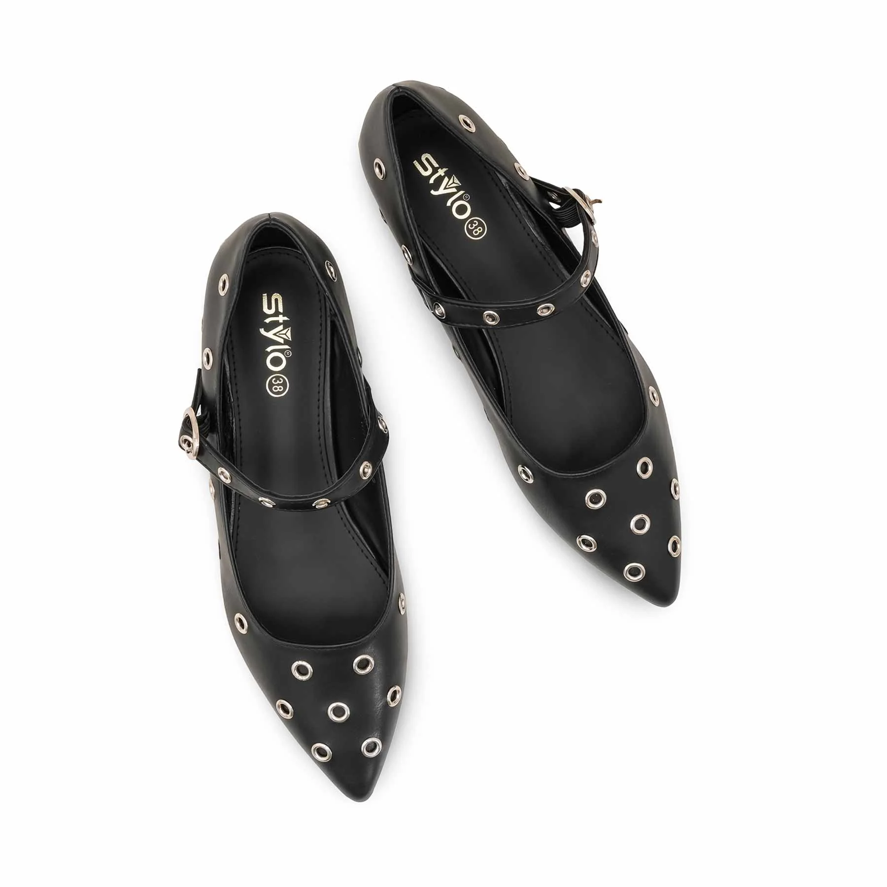 Black Women Pumps WN1286 - Image 5