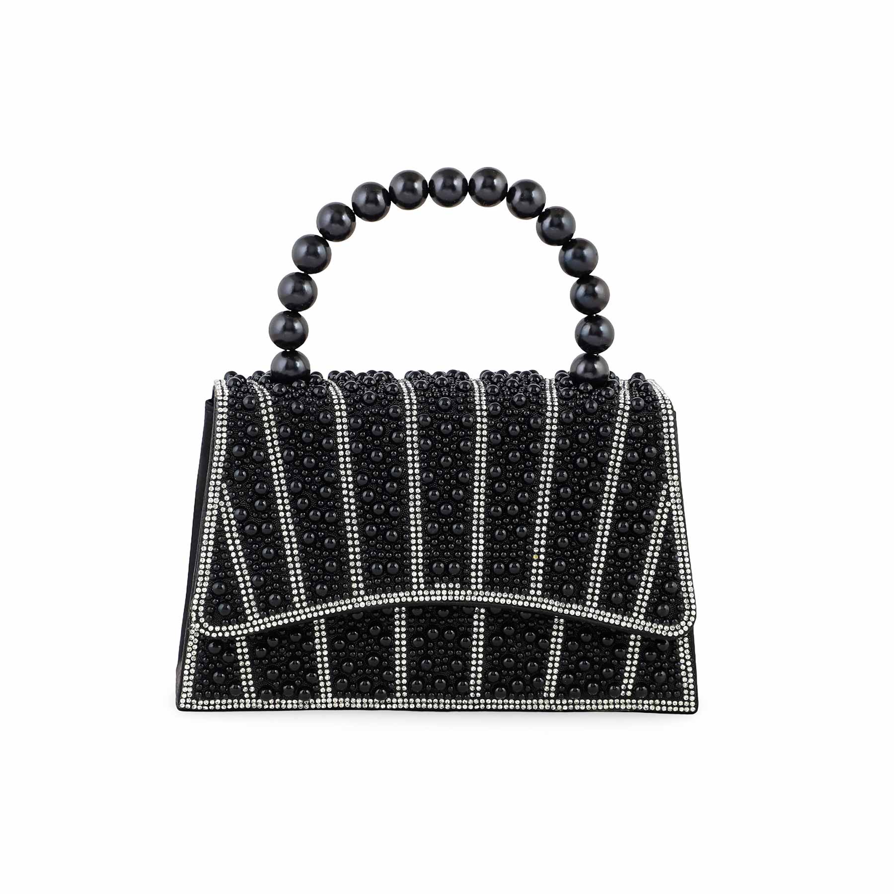 Blkwht Bridal Clutch P24367 - Image 2