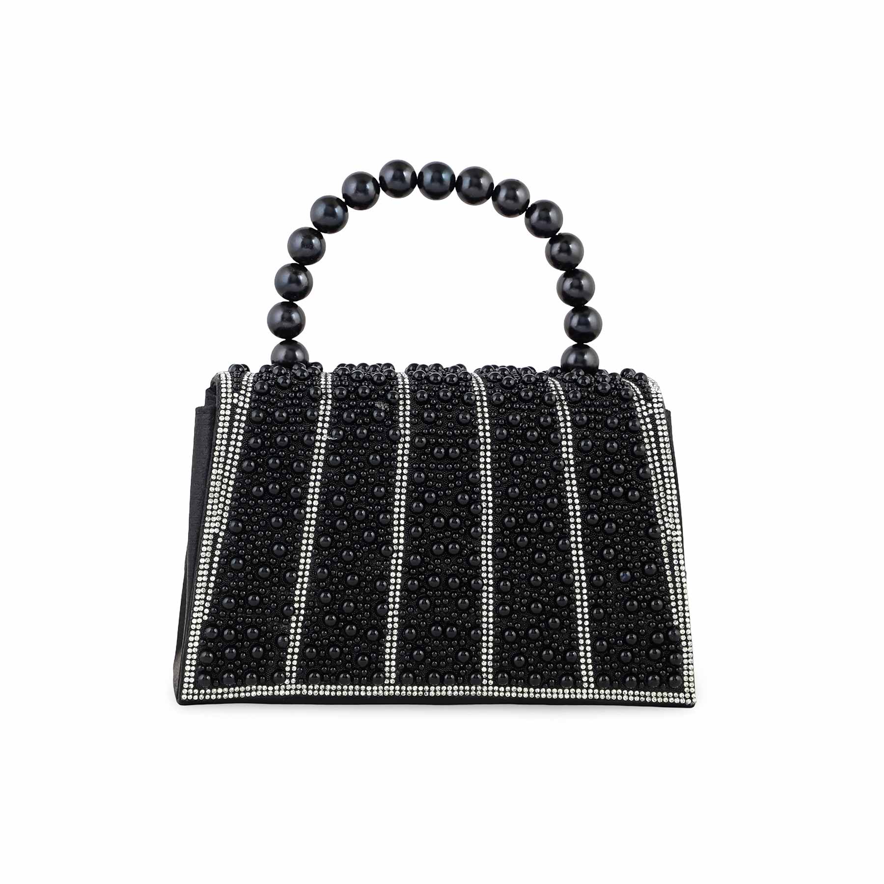 Blkwht Bridal Clutch P24367 - Image 4