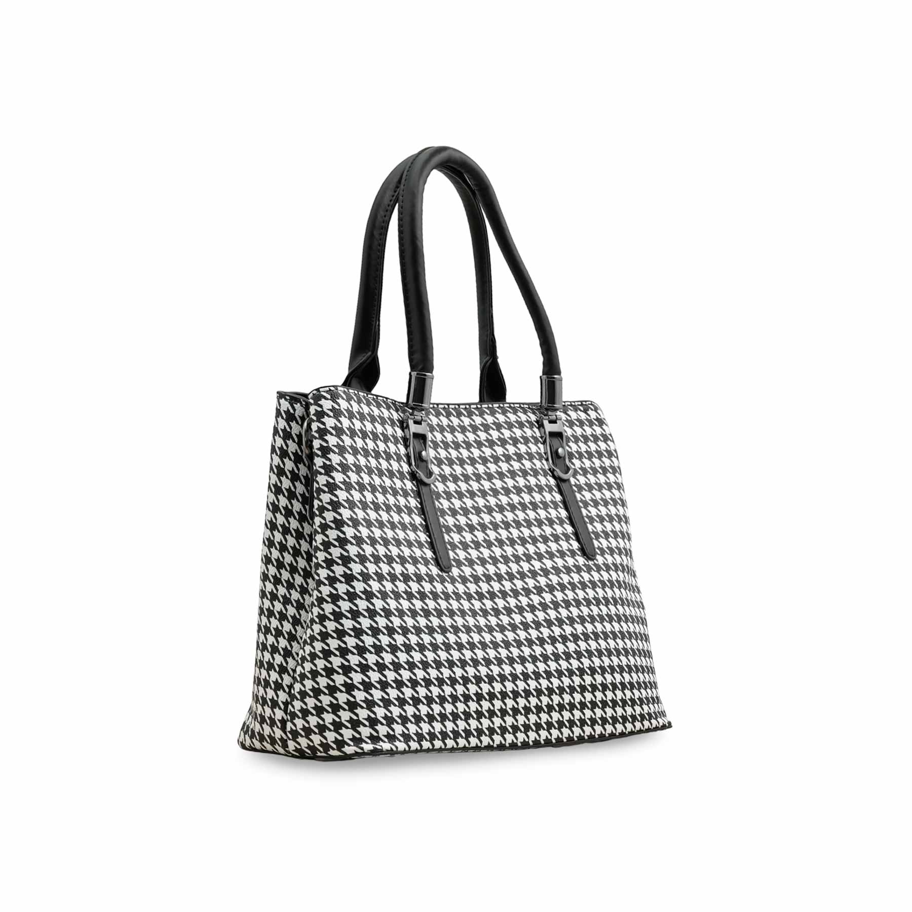 Blkwht Formal Hand Bag P36275 - Image 2