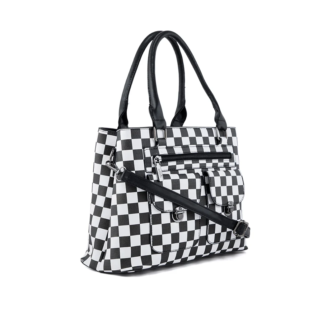 Blkwht Formal Hand Bag P36276 - Image 2