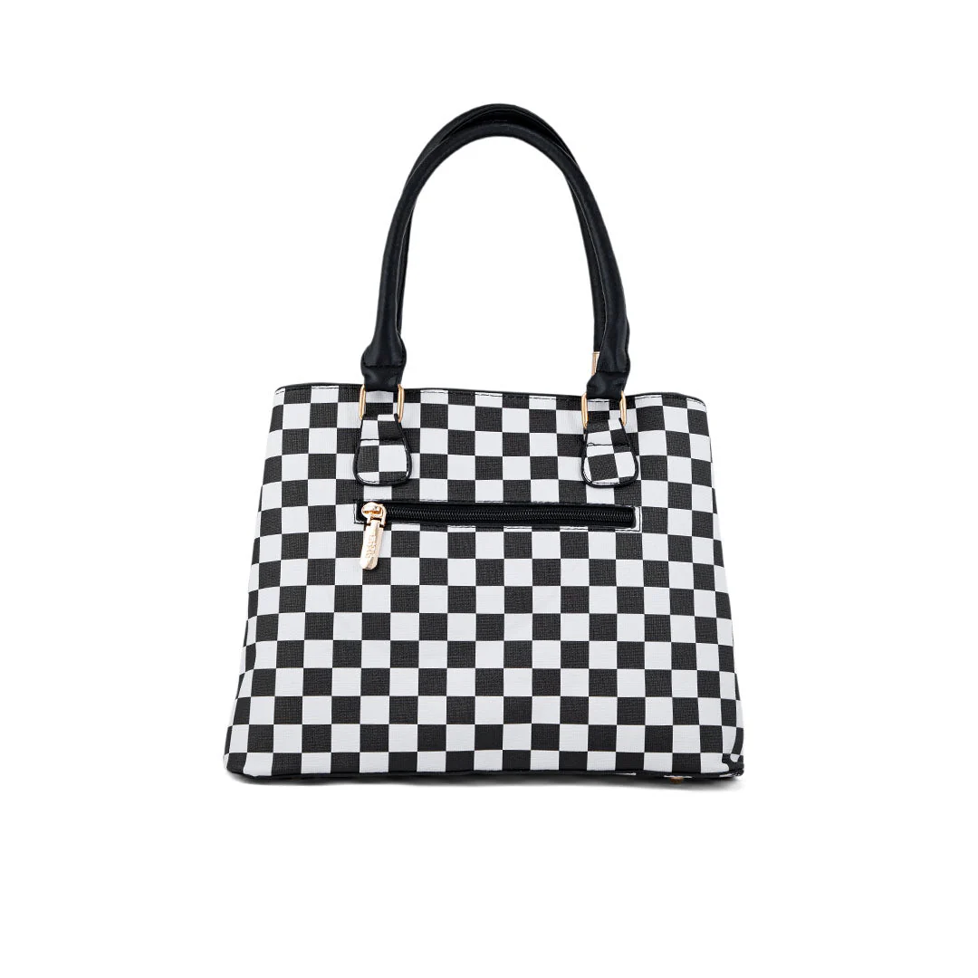 Blkwht Formal Hand Bag P36278 - Image 4