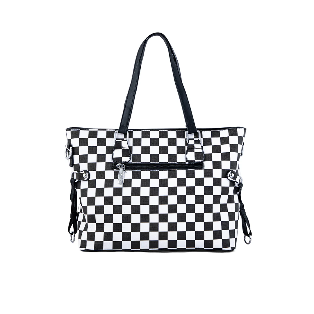 Blkwht Formal Hand Bag P36279 - Image 4