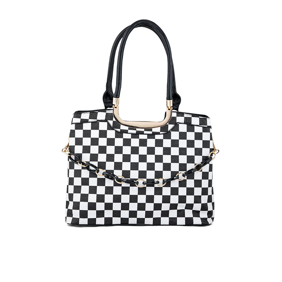 Blkwht Formal Hand Bag P36280 - Image 2