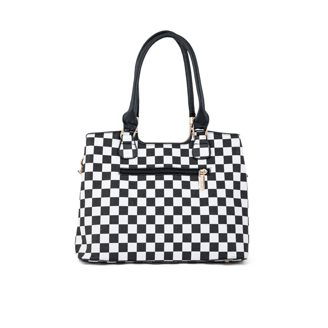 Blkwht Formal Hand Bag P36280 - Image 4