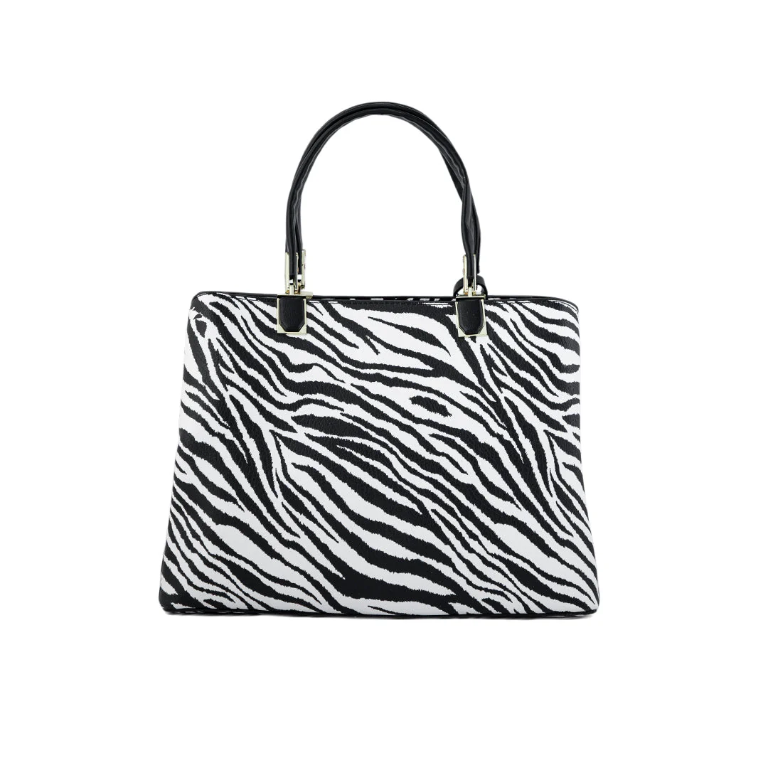 Blkwht Formal Hand Bag P36284 - Image 3