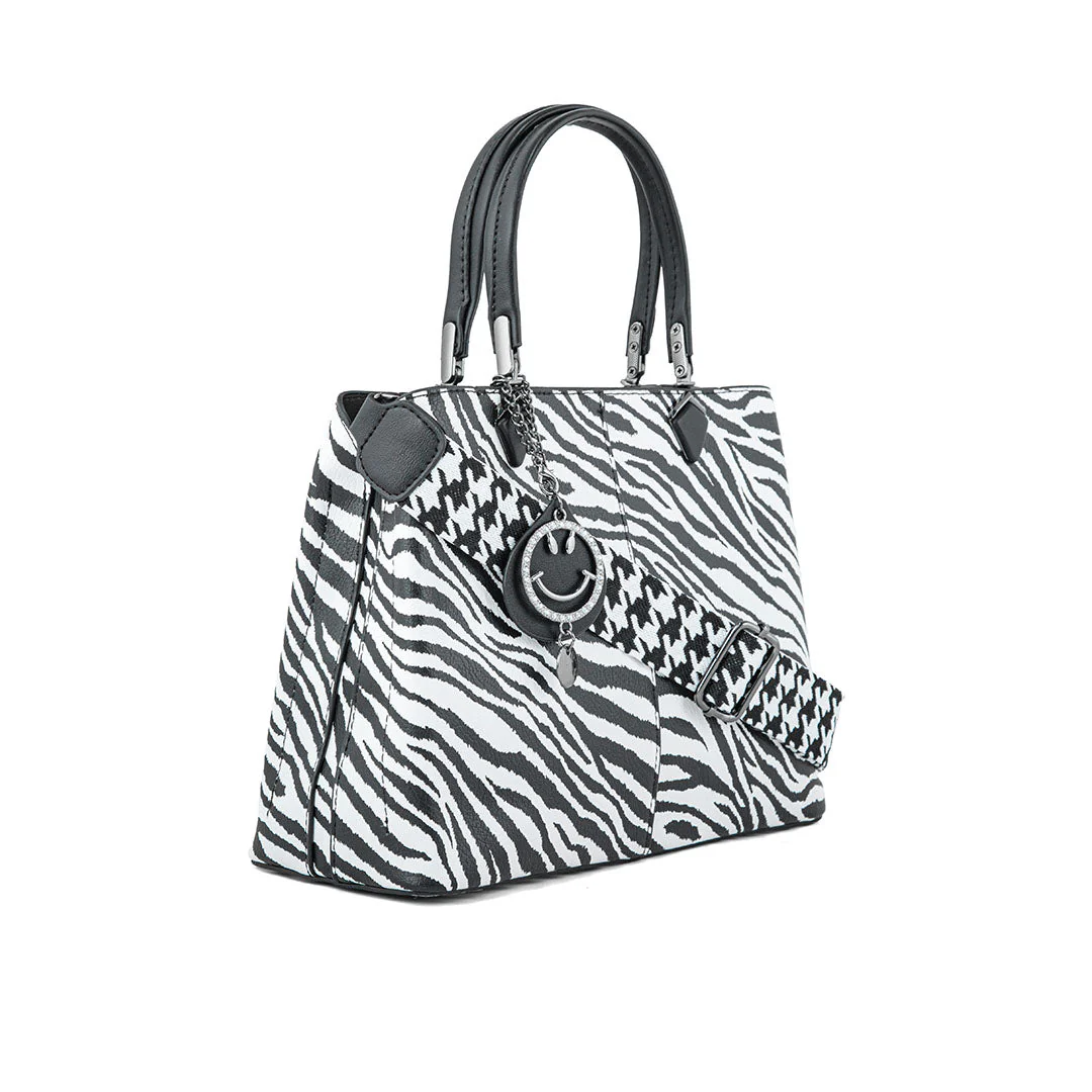 Blkwht Formal Hand Bag P36290 - Image 3