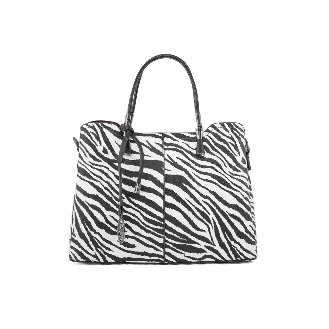 Blkwht Formal Hand Bag P36291 - Image 2