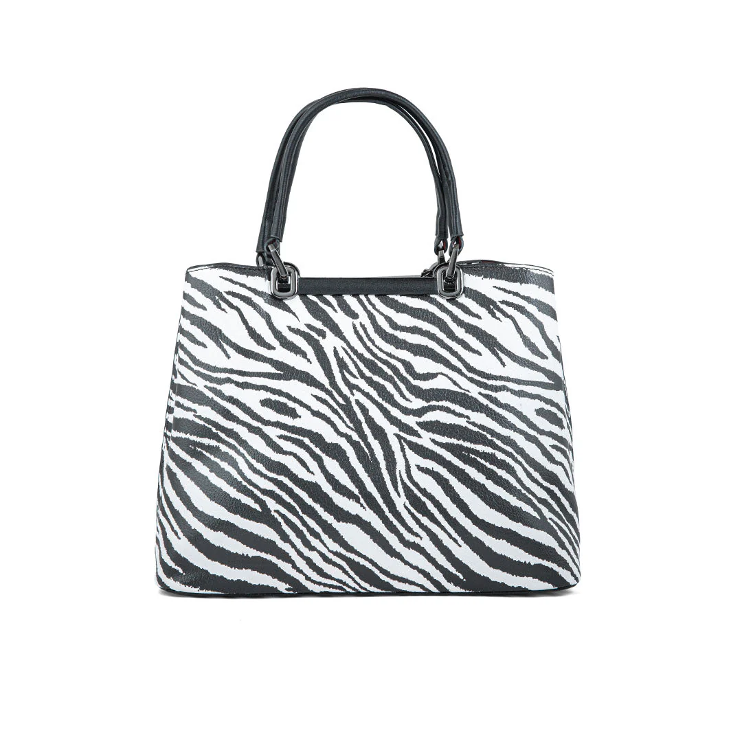 Blkwht Formal Hand Bag P36293 - Image 4