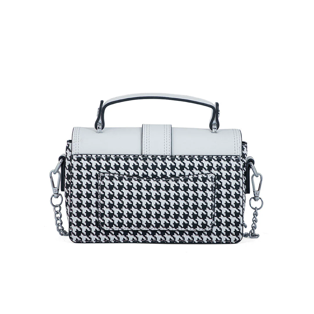 Blkwht Formal Shoulder Bag P36296 - Image 4