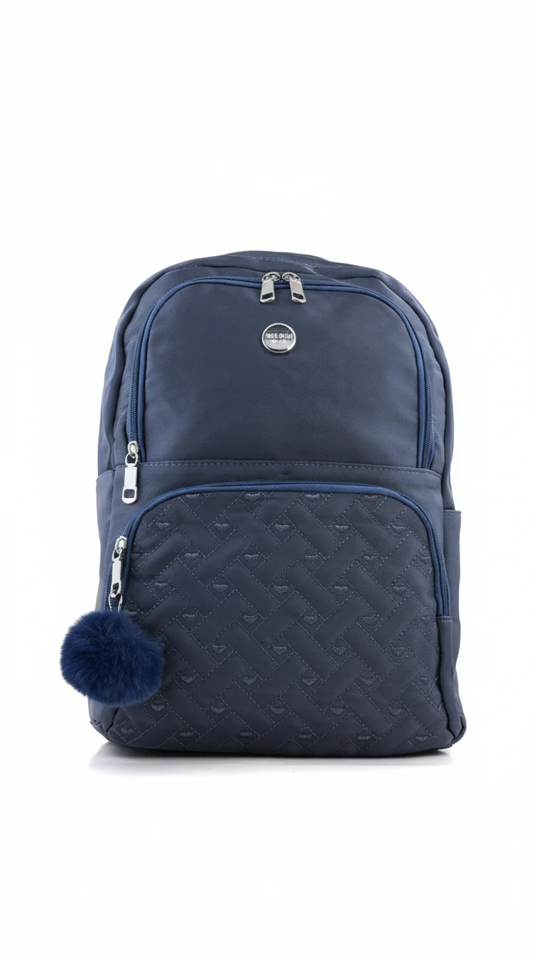 Blue Casual Back Pack For Women P47473 - Image 3
