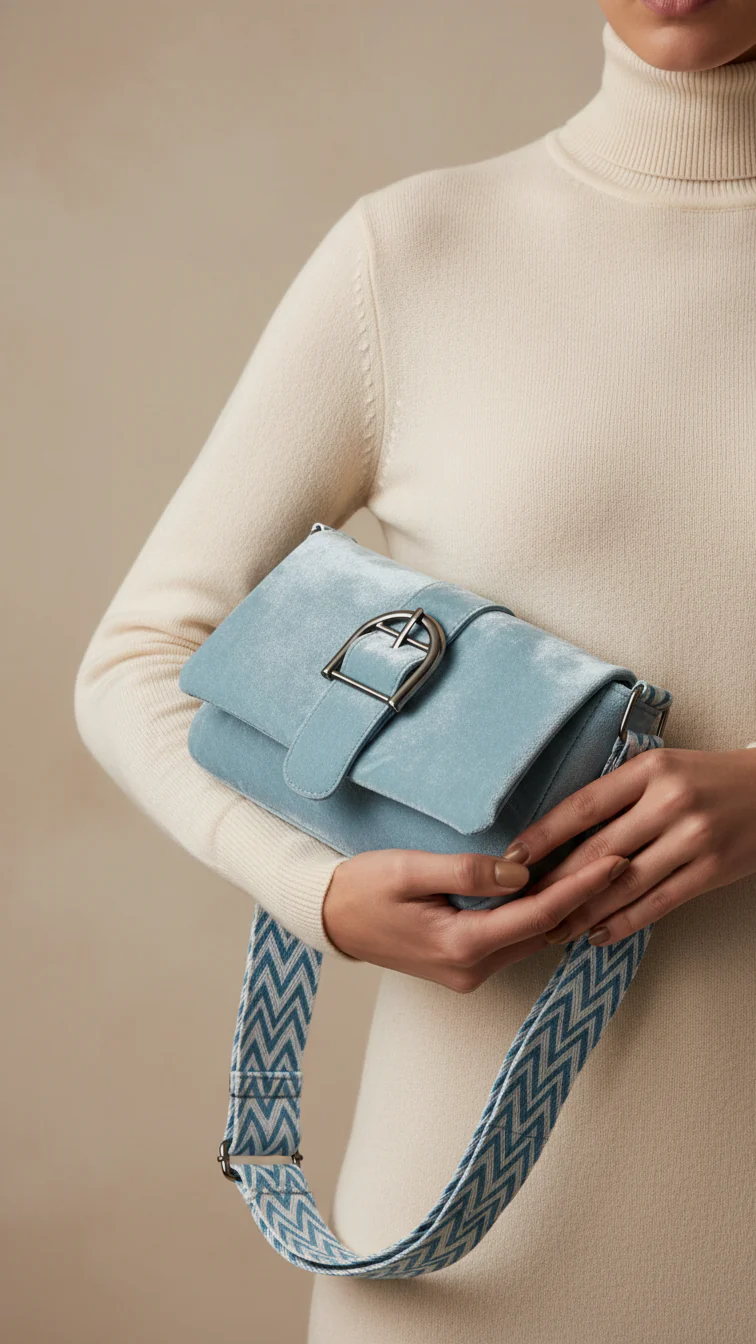 Blue Casual Pouch For Ladies P97669