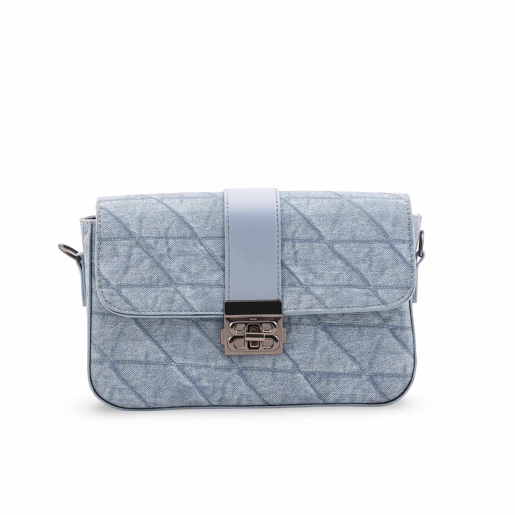 Blue Casual Pouch For Ladies P97675 - Image 2