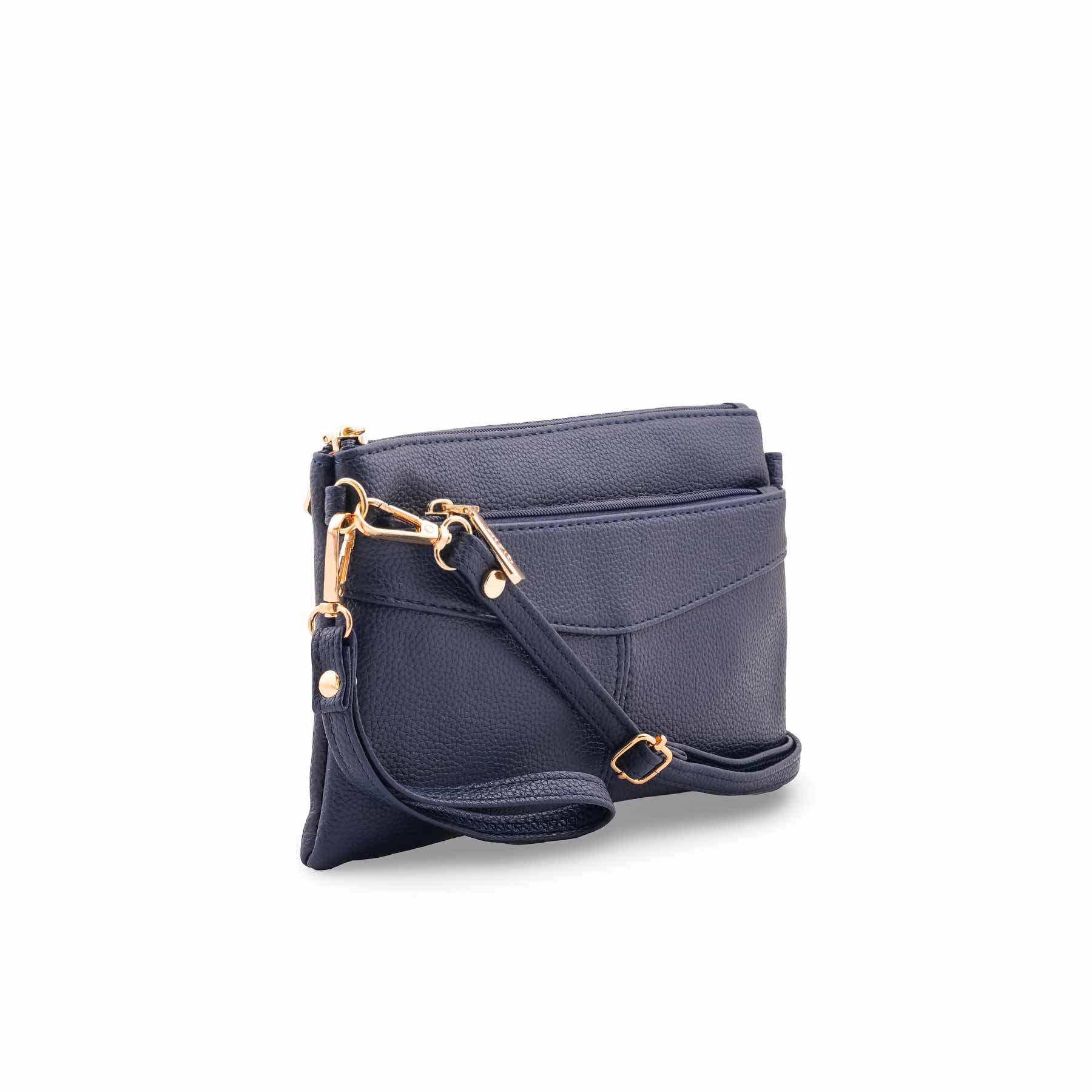 Blue Casual Pouch For Ladies P97688 - Image 3