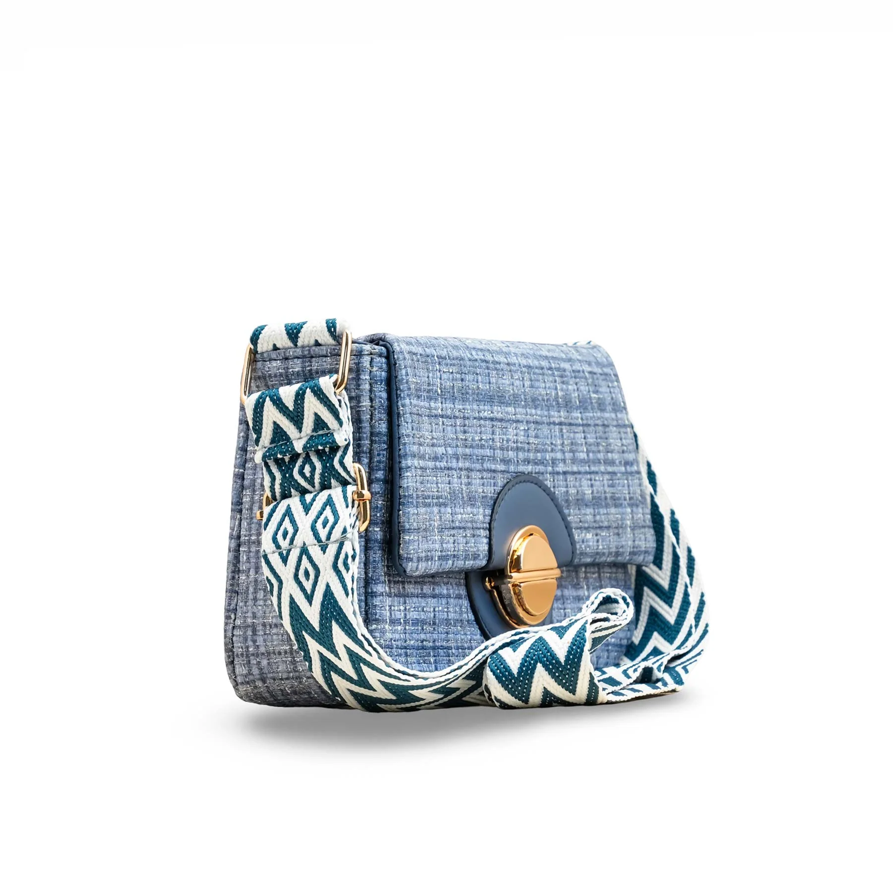 Blue Casual Pouch For Women P97609 - Image 3