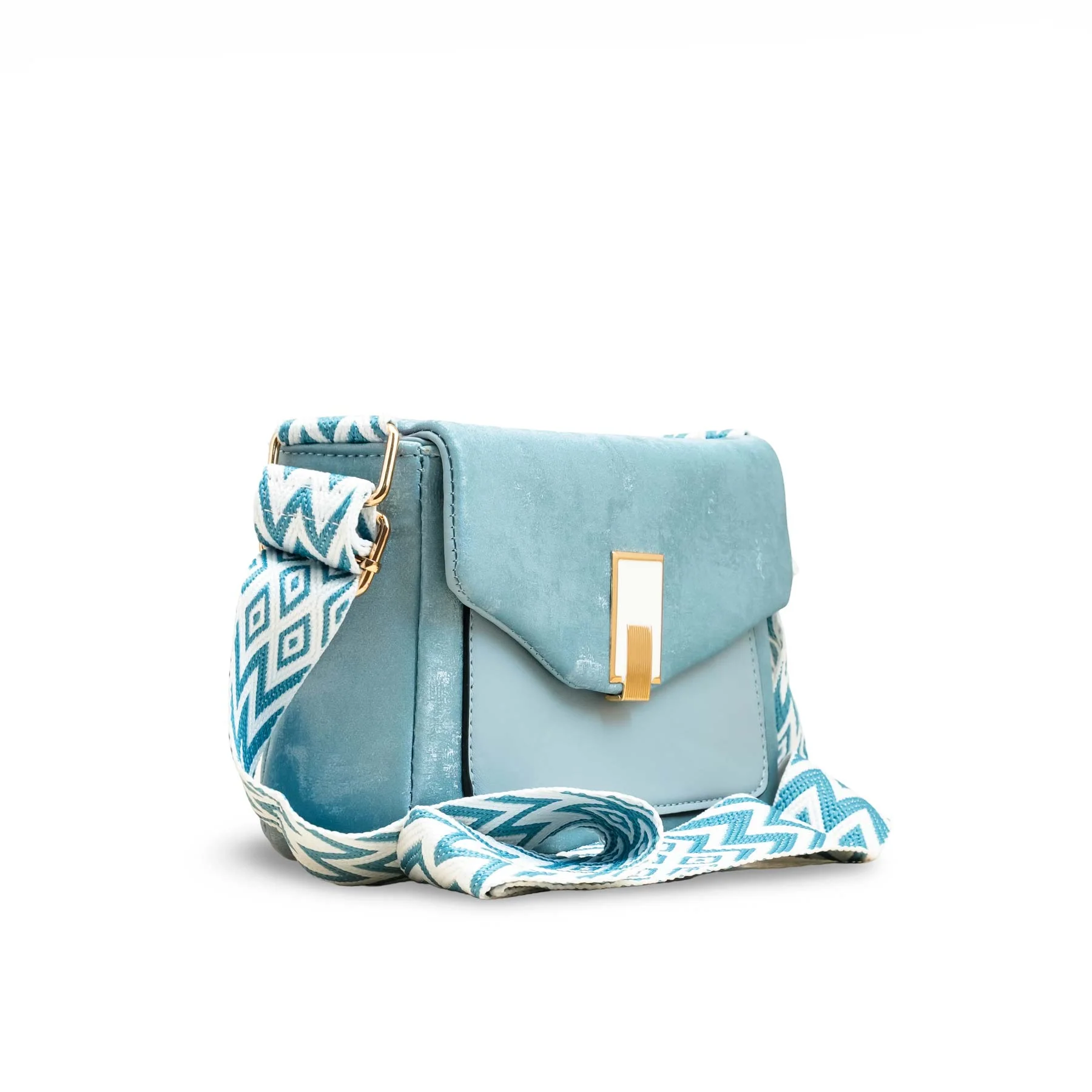 Blue Casual Pouch For Women P97612 - Image 3