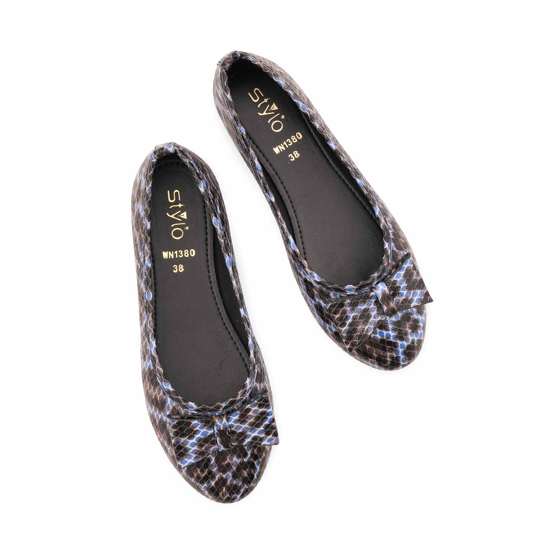 Blue Casual Pumps For Women WN1380 - Image 12
