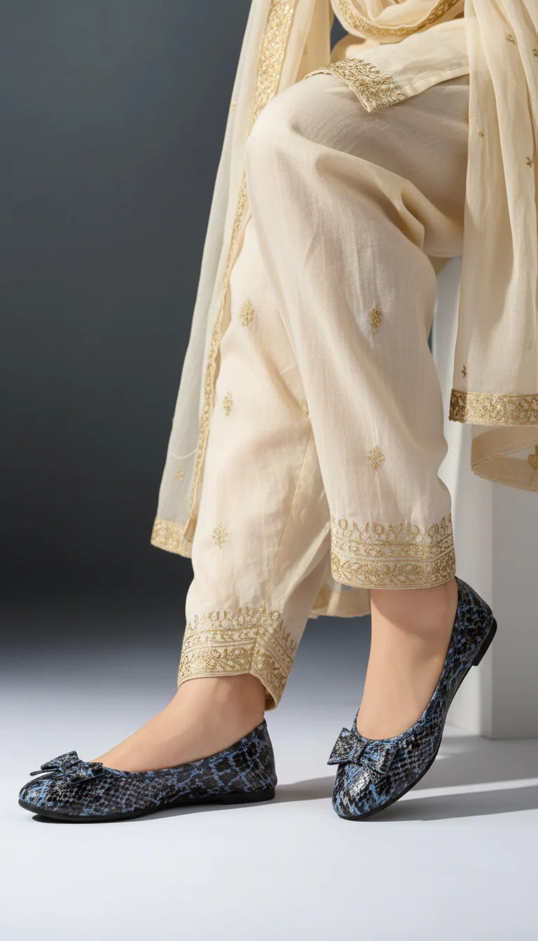 Blue Casual Pumps For Women WN1380 - Image 8
