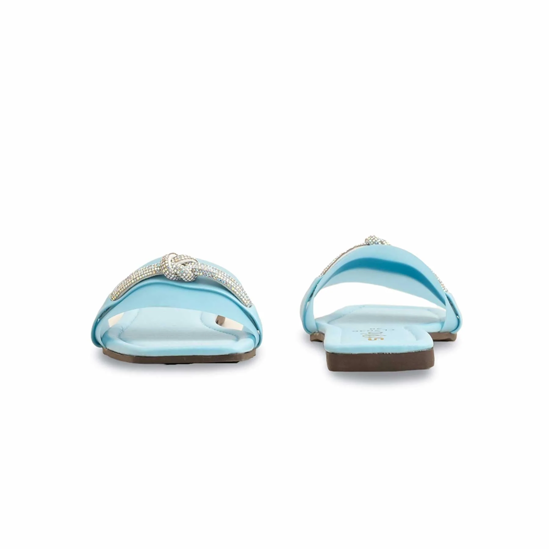 Blue Casual Slipper For Ladies CL2036 - Image 4
