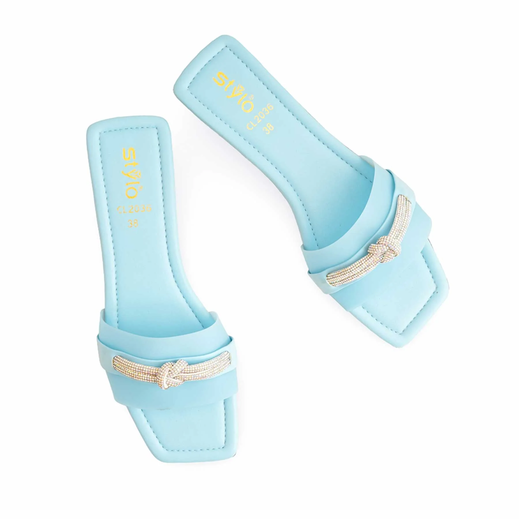 Blue Casual Slipper For Ladies CL2036 - Image 5