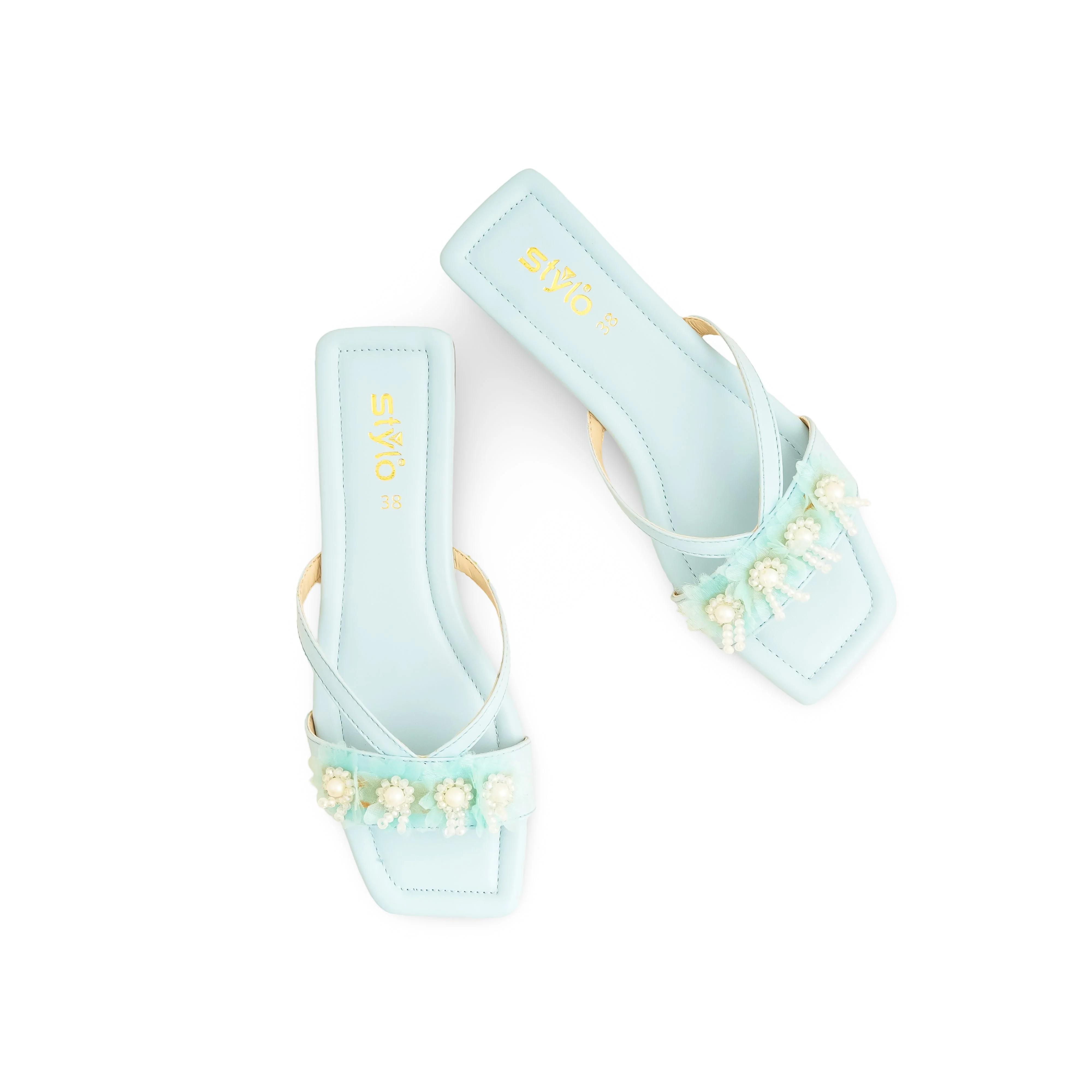 Blue Casual Slipper For Ladies CL2060 - Image 6