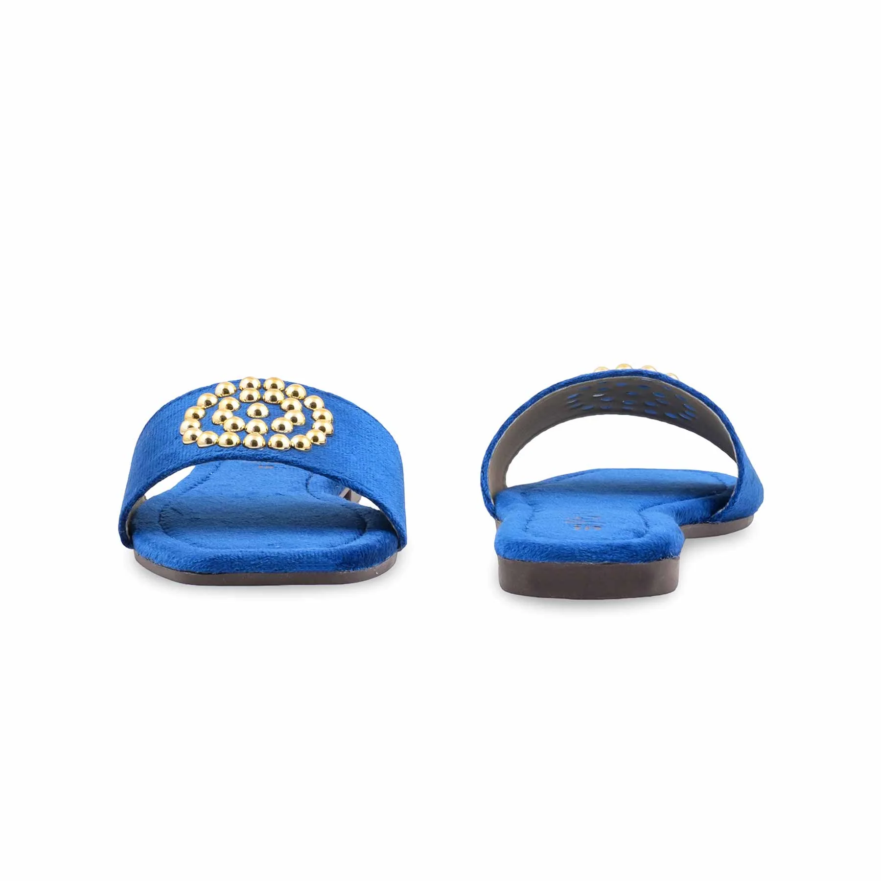 Blue Casual Slipper For Women CL2291 - Image 4