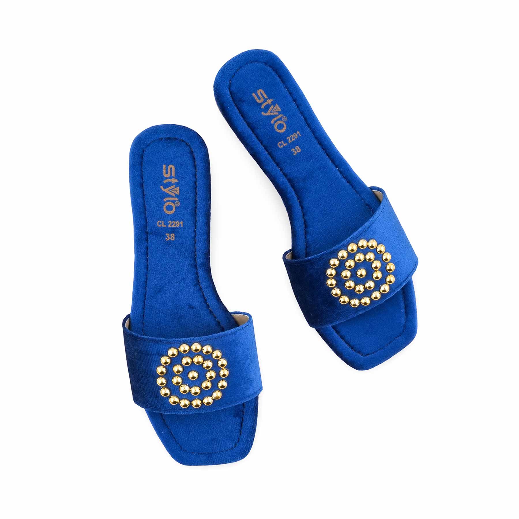 Blue Casual Slipper For Women CL2291 - Image 5
