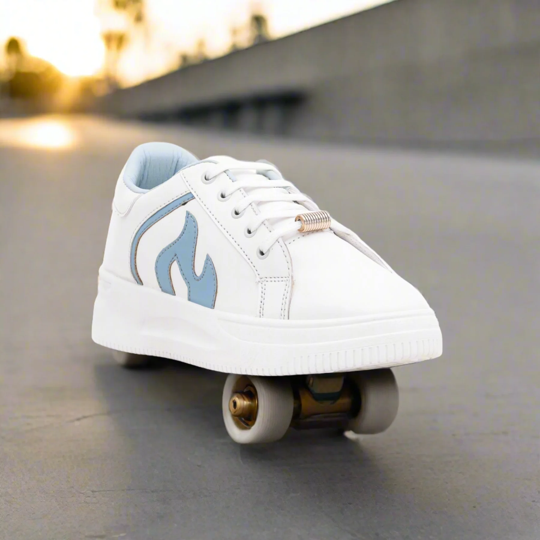 Women Blue Casual Sneaker AT7208 - Image 4
