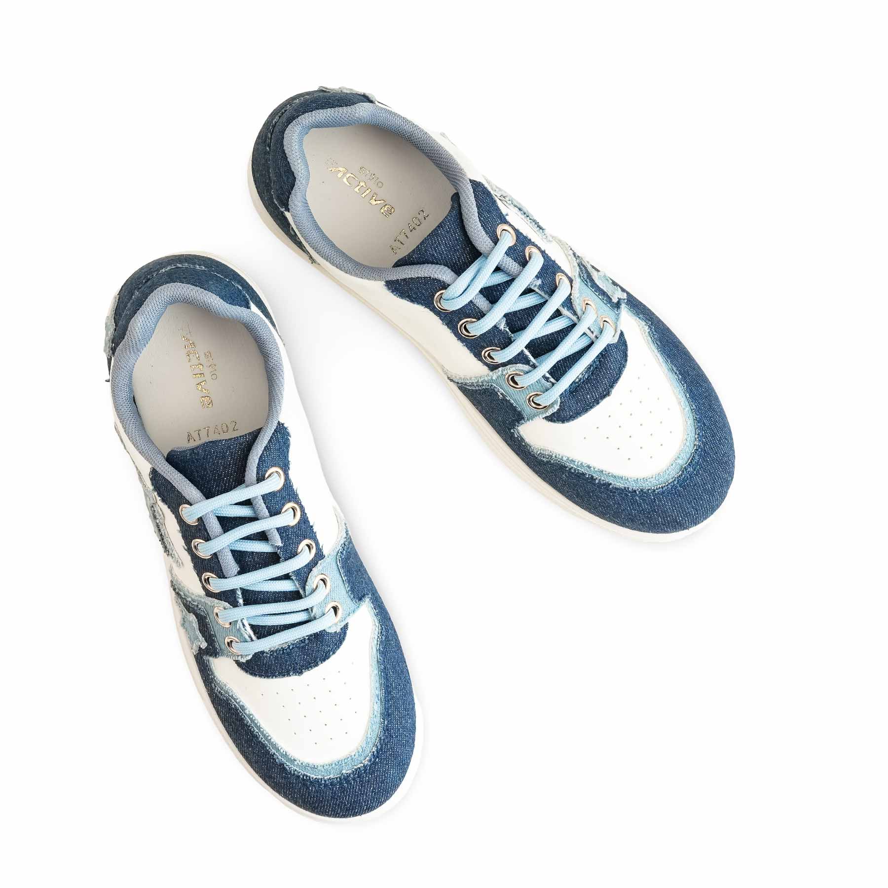 Blue Casual Sneaker For Ladies AT7402 - Image 5