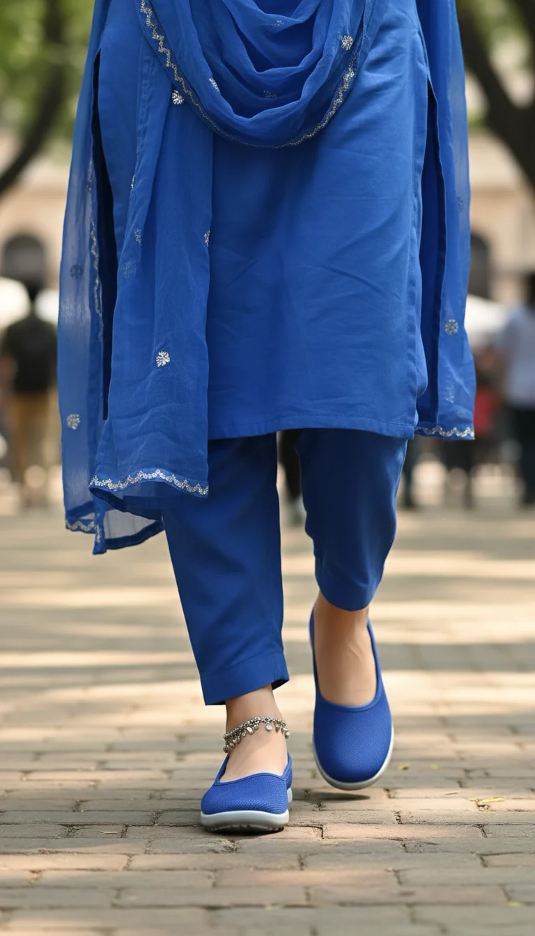 Blue Casual Sneaker WN6201 - Image 4