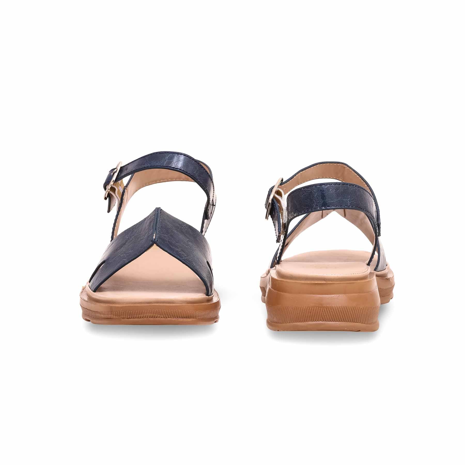 Women's Blue Casual Sandal CL7163 - Image 3